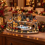 🔥 Animierte Weihnachtszug- und Eisbahnszene ✨