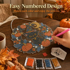 👻✨ 🎃 DIY Spooky Hanging Ornament Kit | Sparkling Halloween Diamond Art Decoration For Fall Home Decor