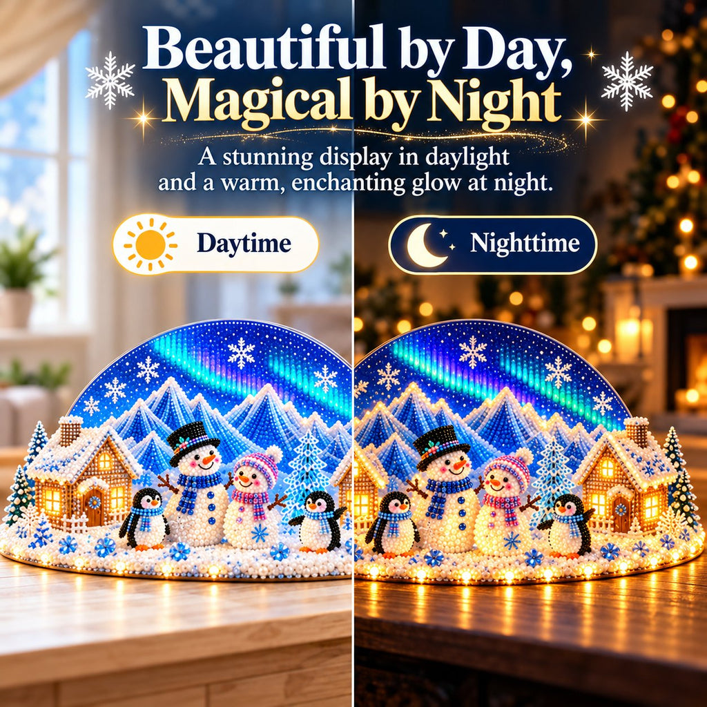 ❄️ DIY Winterwunderland mit Schmucksteinen & Perlendetails