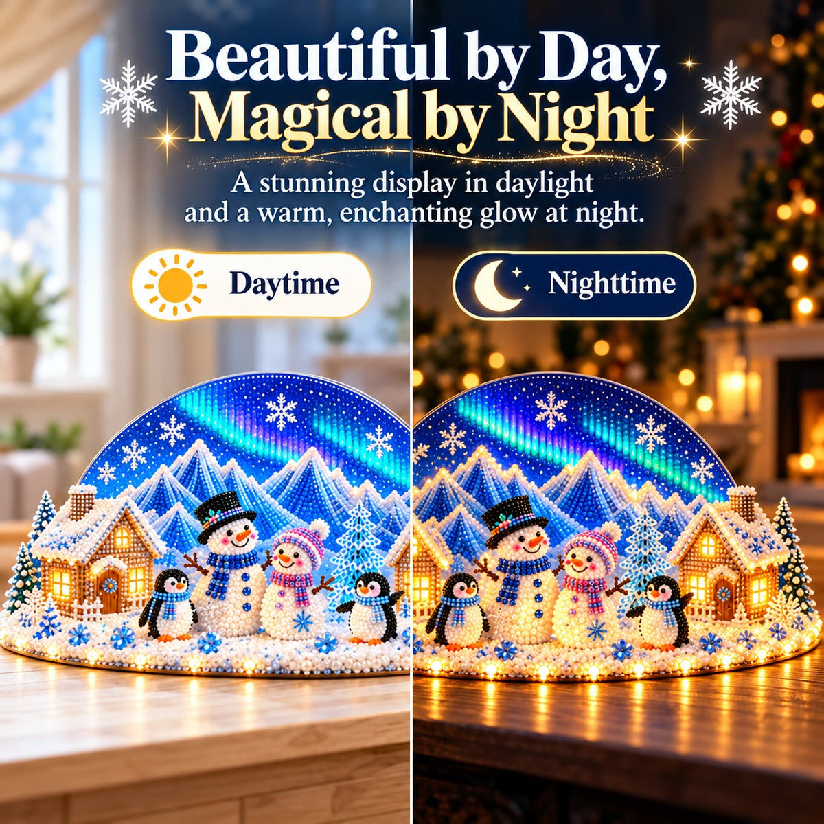 ❄️ DIY Winterwunderland mit Schmucksteinen & Perlendetails
