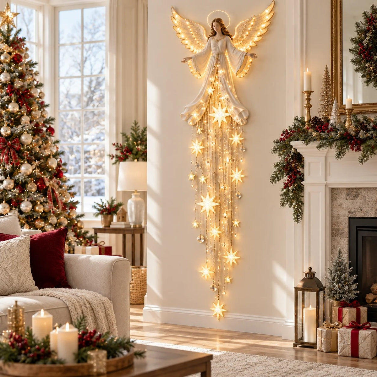 Angel wall light size guide