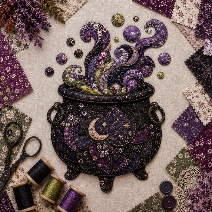 🎃 Halloween Patchwork Scrap Fabric DIY Kit