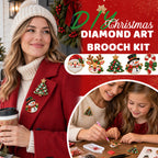 DIY Diamond Painting Christmas Brooch Kit