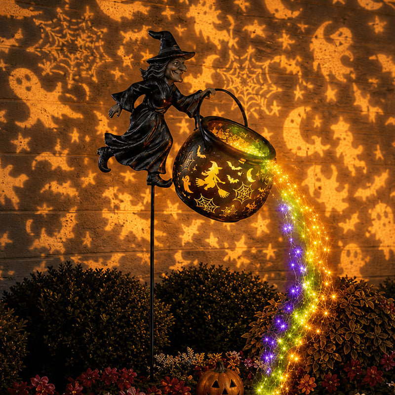 Halloween-Witch’s Magic Solar Garden Light(Featuring a witch design)