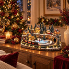🔥 Animierte Weihnachtszug- und Eisbahnszene ✨