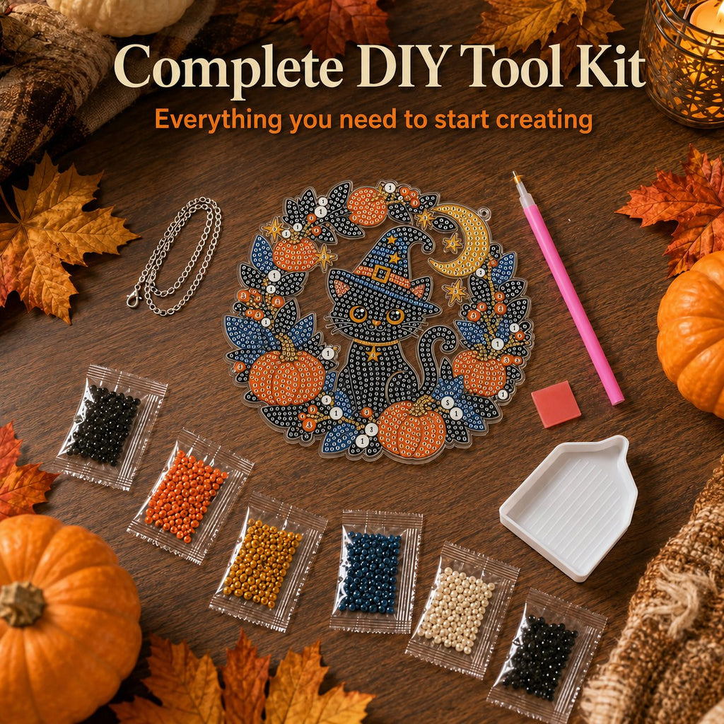 🔥LAST DAY 50% OFF - 👻✨ DIY Spooky Hanging Ornament Kit | Cute Handmade Decor for Holidays, Parties & Home Displays