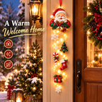 LED Christmas Door Hanging Decoration – Santa, Snowman & Gingerbread Designs