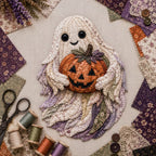 🎃 Halloween Patchwork Scrap Fabric DIY Kit