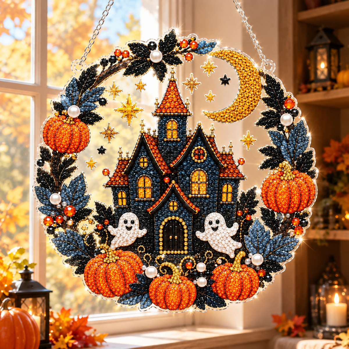 👻✨ DIY Spooky Hanging Ornament Kit | Cute Handmade Decor for Holidays, Parties & Home Displays
