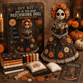 DIY Patchwork Doll Sewing Kit 🎃 Create Your Own Handmade Fabric Doll