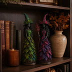 🧙 Enchanted Fall Witch Statue – Autumn Magic