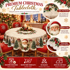 🎅 Christmas Tablecloth | Round & Rectangle