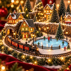 🔥 Animierte Weihnachtszug- und Eisbahnszene ✨