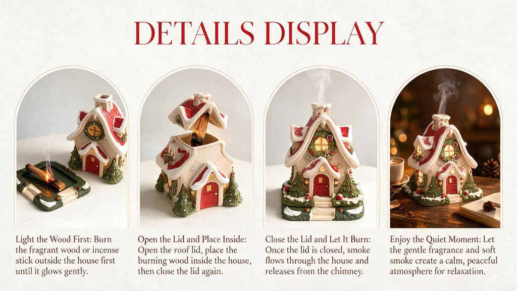 ✨Christmases Cabin Incense Burner