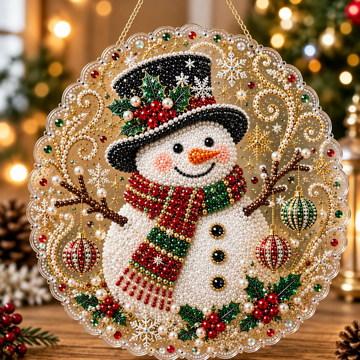 ✨ Christmas Sparkle Diamond Art DIY Kit – Holiday Collection