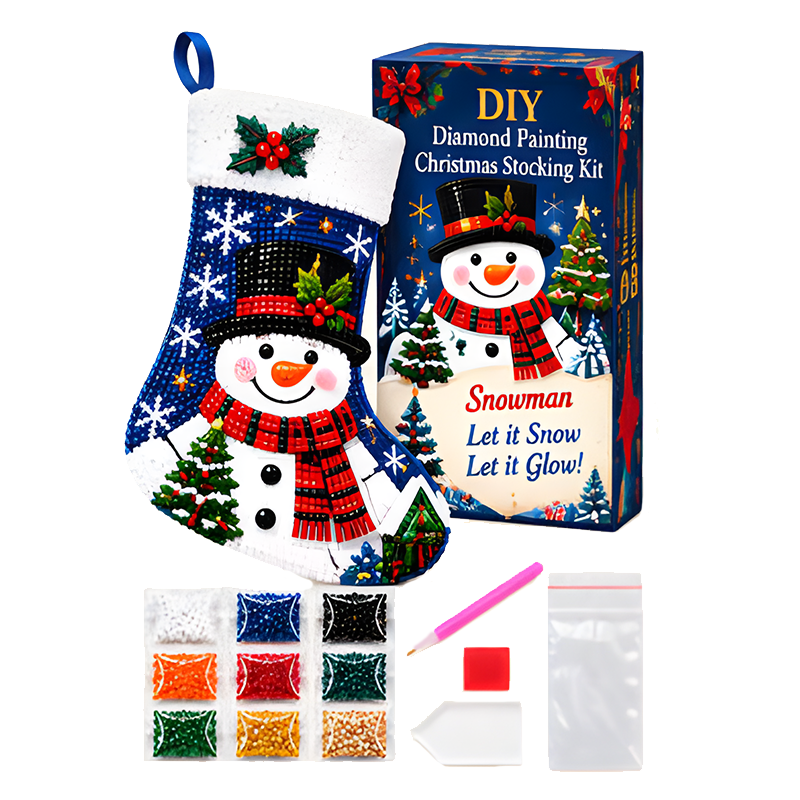 DIY Diamond Painting Christmas Stocking Kit
