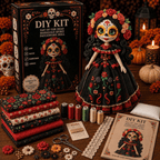 DIY Patchwork Doll Sewing Kit 🎃 Create Your Own Handmade Fabric Doll