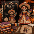 DIY Patchwork Doll Sewing Kit 🎃 Create Your Own Handmade Fabric Doll