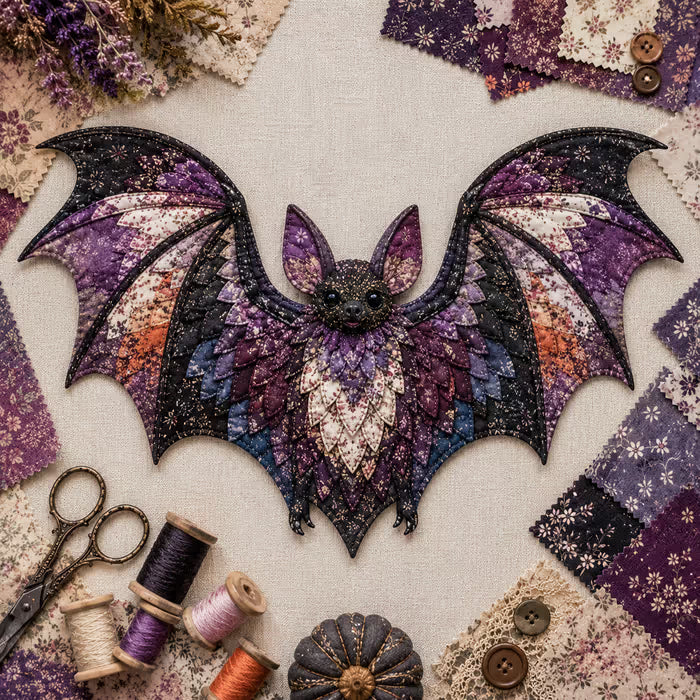 🎃 Halloween Patchwork Scrap Fabric DIY Kit