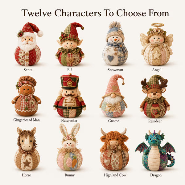 DIY Patchwork Fabric Character Doll Kit - 🎅 Santa Claus