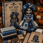 DIY Patchwork Doll Sewing Kit 🎃 Create Your Own Handmade Fabric Doll