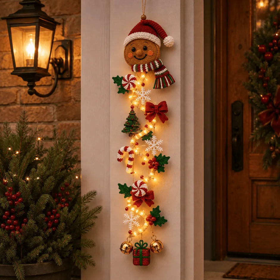 🔥 Special offer – 49% OFF 🎄 MerryCascade™ Glowing Christmas Door Hanger | 6 Designs ✨