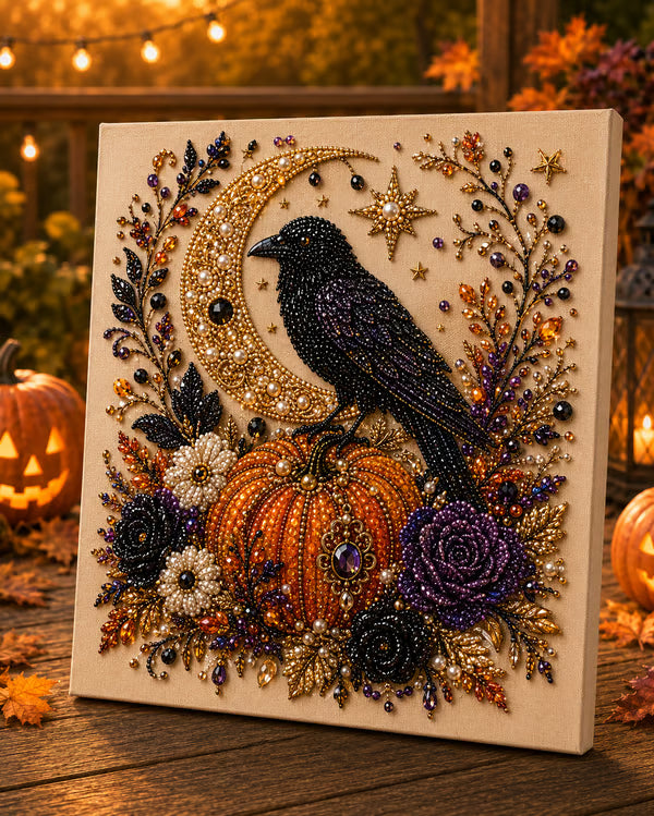 👻✨ Halloween Pearl Art DIY Kit – Turn Tiny Pearls into Spooky-Cute Magic