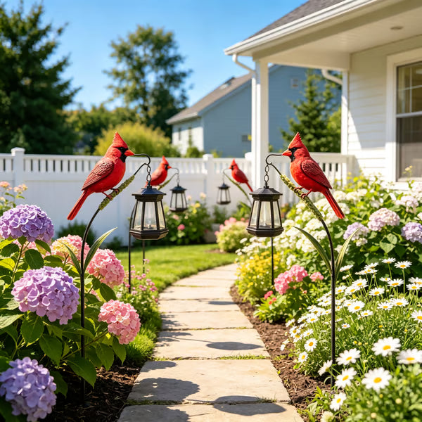 🐦 Bring Your Garden To Life With A Charming Solar Cardinal Light