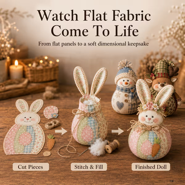 DIY Patchwork Fabric Character Doll Kit - 🎅 Santa Claus