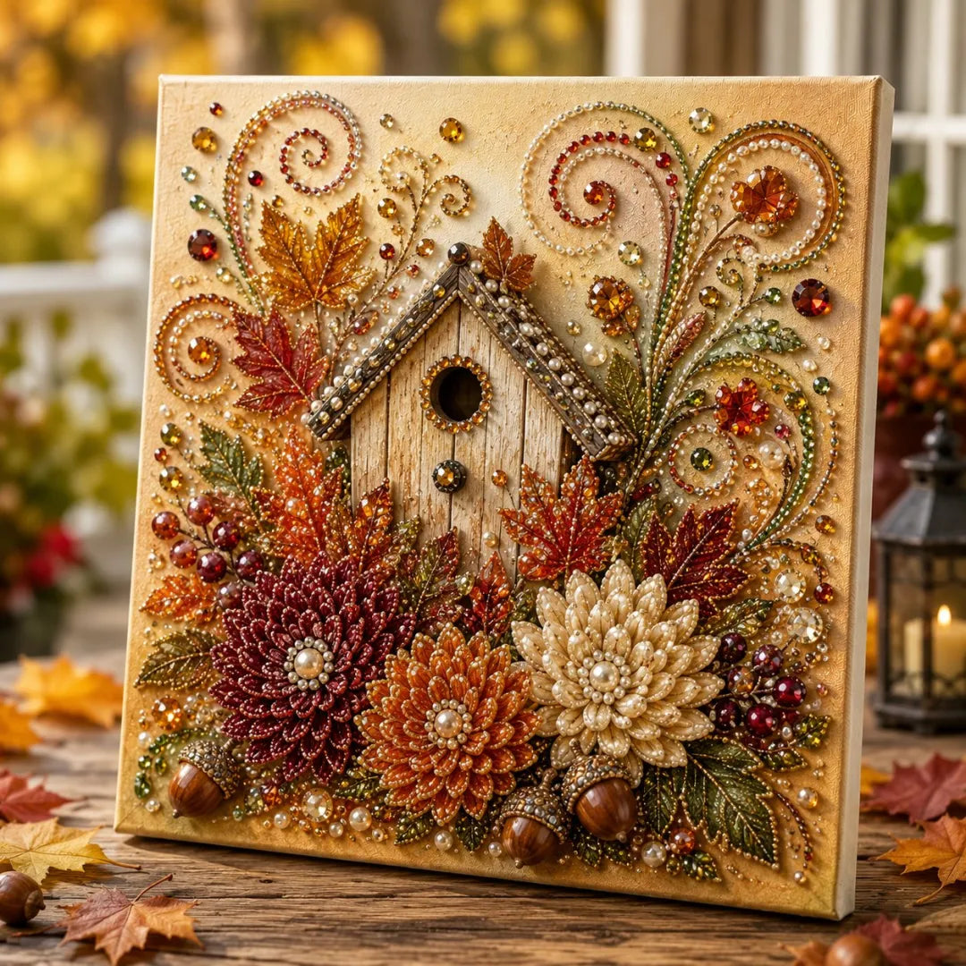🔥 Last Day 49% OFF - 🍂💎 Autumn Pearl Painting Kit – Relaxing DIY Craft to Create Sparkling Fall Artwork 🖌️