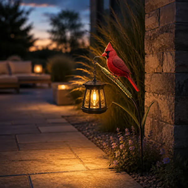 🐦 Bring Your Garden To Life With A Charming Solar Cardinal Light
