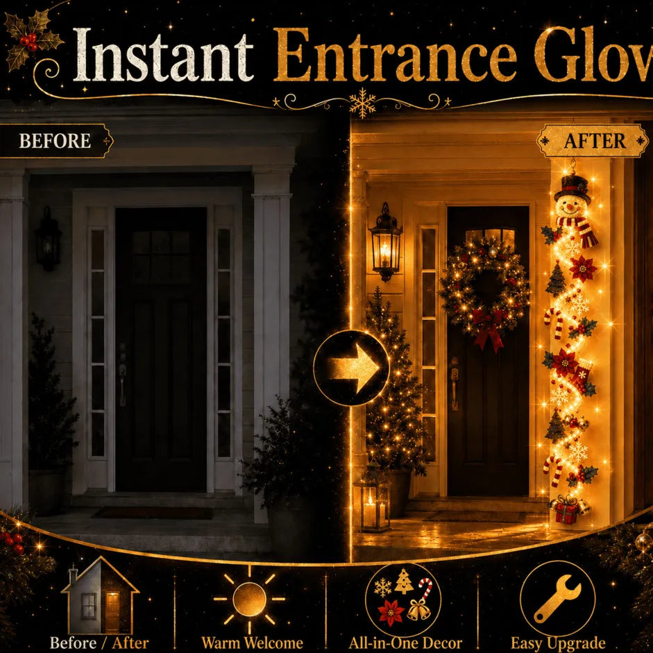 🔥 Special offer – 49% OFF 🎄 MerryCascade™ Glowing Christmas Door Hanger | 6 Designs ✨