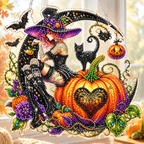 🎃 Halloween Sparkle Diamond Art Hanging Ornaments