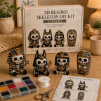 💀 3D Beaded Skeleton DIY Kit – Create Your Own Spooky Cute Halloween Decor