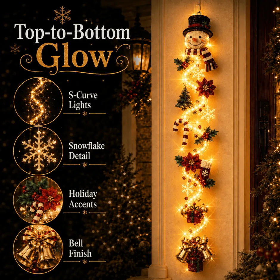 🔥 Special offer – 49% OFF 🎄 MerryCascade™ Glowing Christmas Door Hanger | 6 Designs ✨