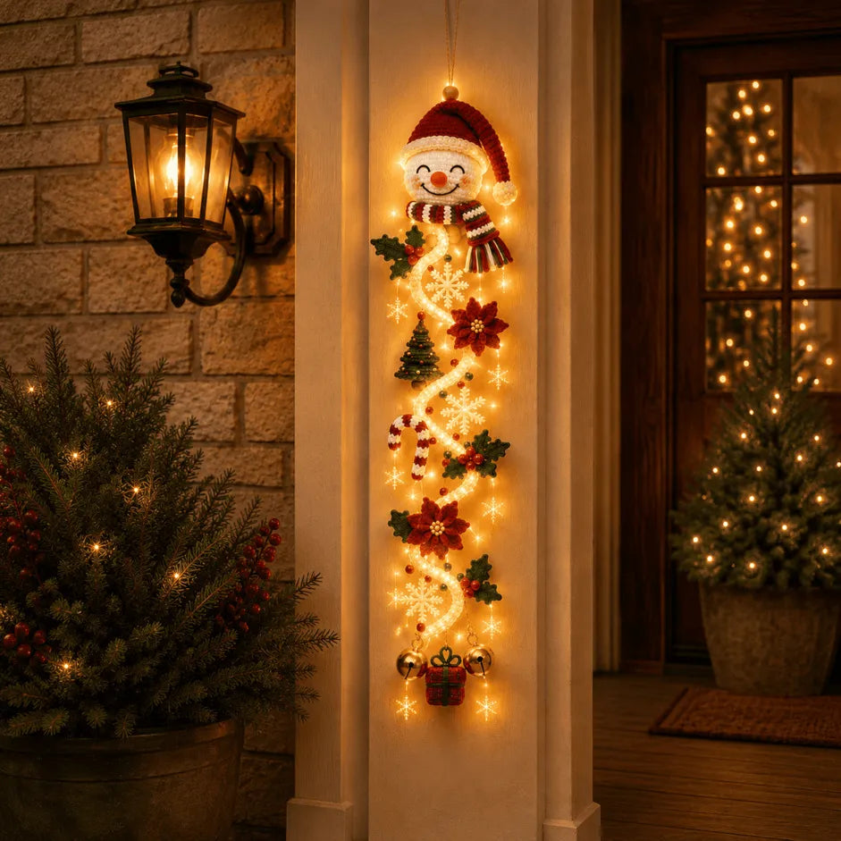 🔥 Special offer – 49% OFF 🎄 MerryCascade™ Glowing Christmas Door Hanger | 6 Designs ✨