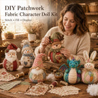 DIY Patchwork Fabric Character Doll Kit - 🎅 Santa Claus