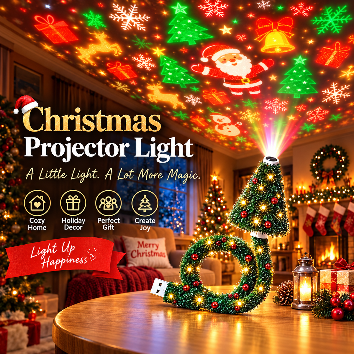 ChristmasGlow™ Projector Light