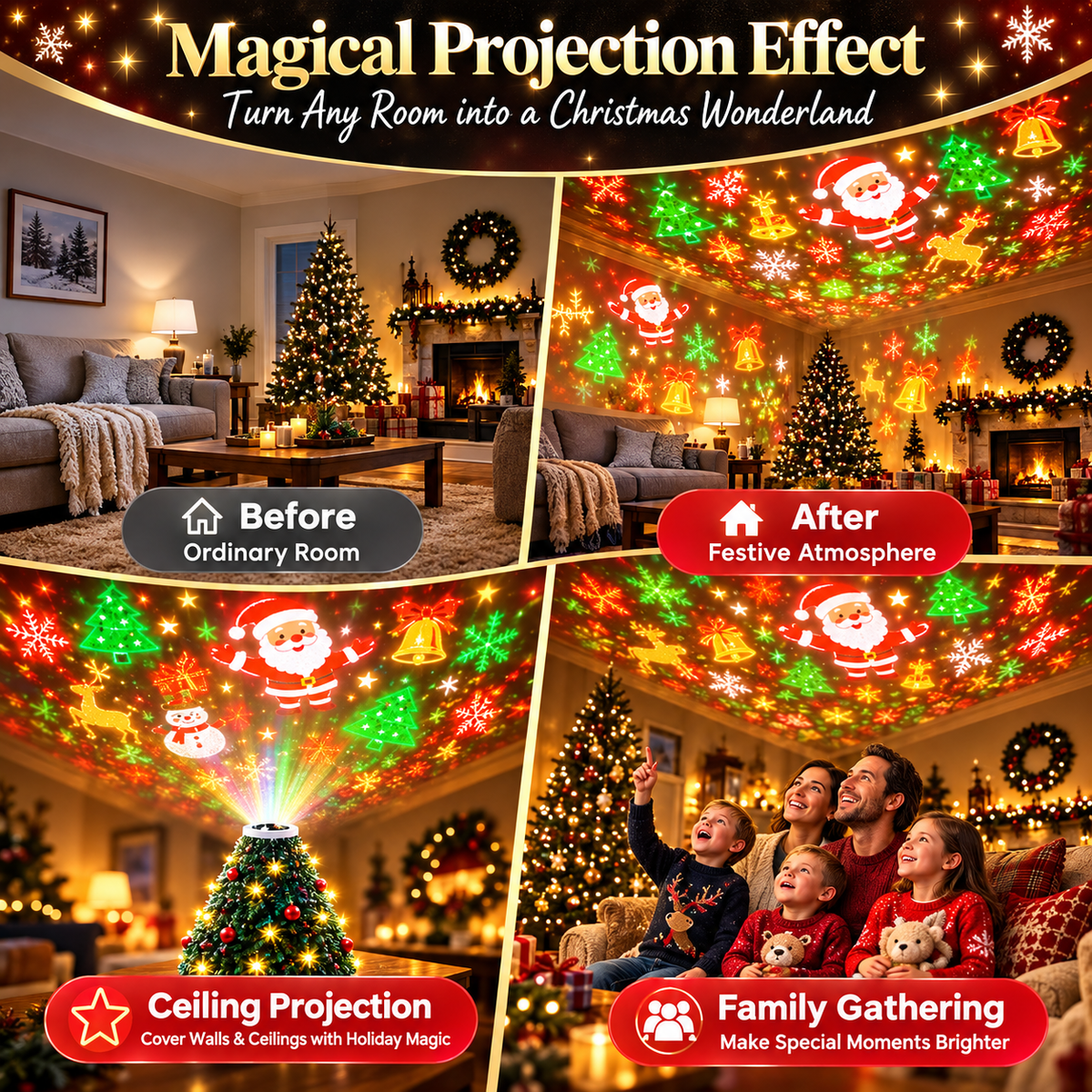 ChristmasGlow™ Projector Light