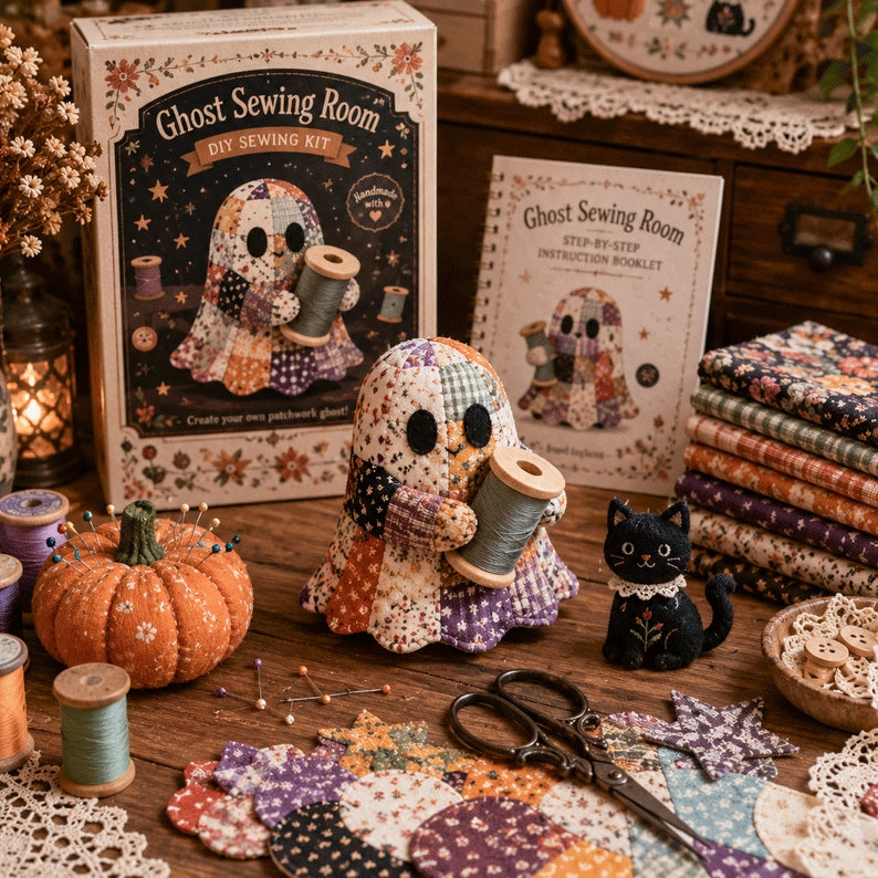 👻 Little Ghost’s Cozy Halloween DIY Patchwork Kit