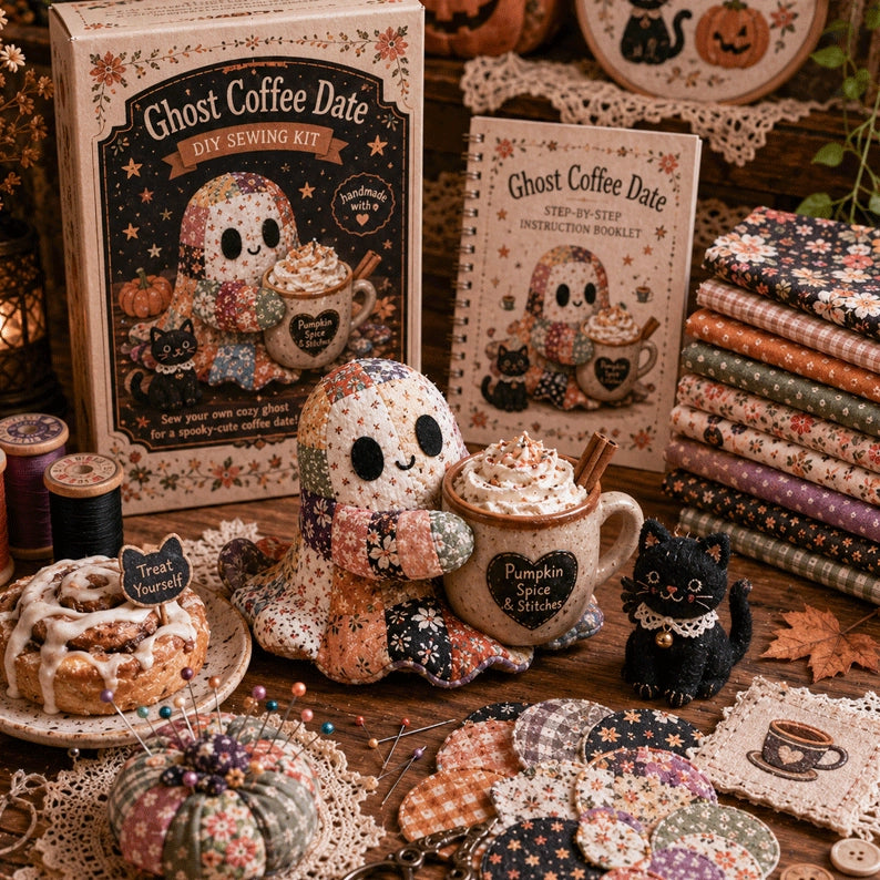 👻 Little Ghost’s Cozy Halloween DIY Patchwork Kit