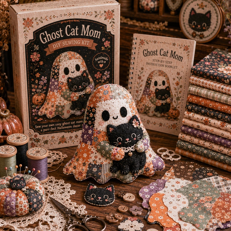 👻 Little Ghost’s Cozy Halloween DIY Patchwork Kit