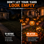 🎃 Halloween Early Bird Sale | Pumpkin Moon Garden Stake Light