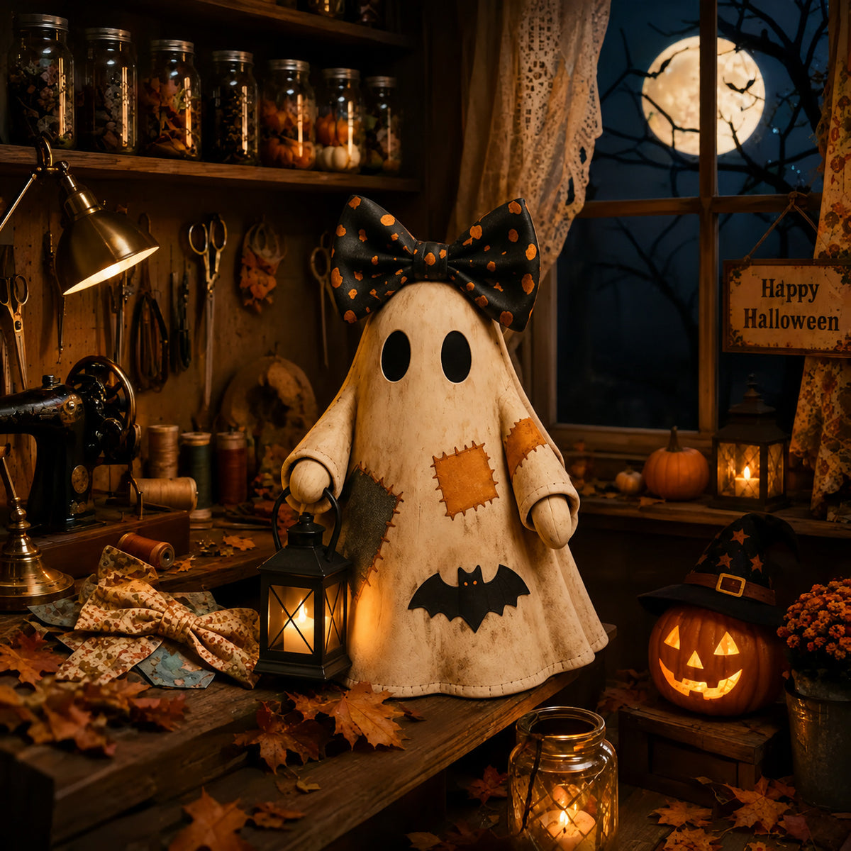 👻Spooky Ghost Family Halloween Decoration Collection-11 Cute Ghost Characters To Choose From
