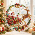 🎄 Christmas Diamond Art Hanging Ornament Kit – Sparkling DIY Holiday Decor & Meaningful Handmade Gift
