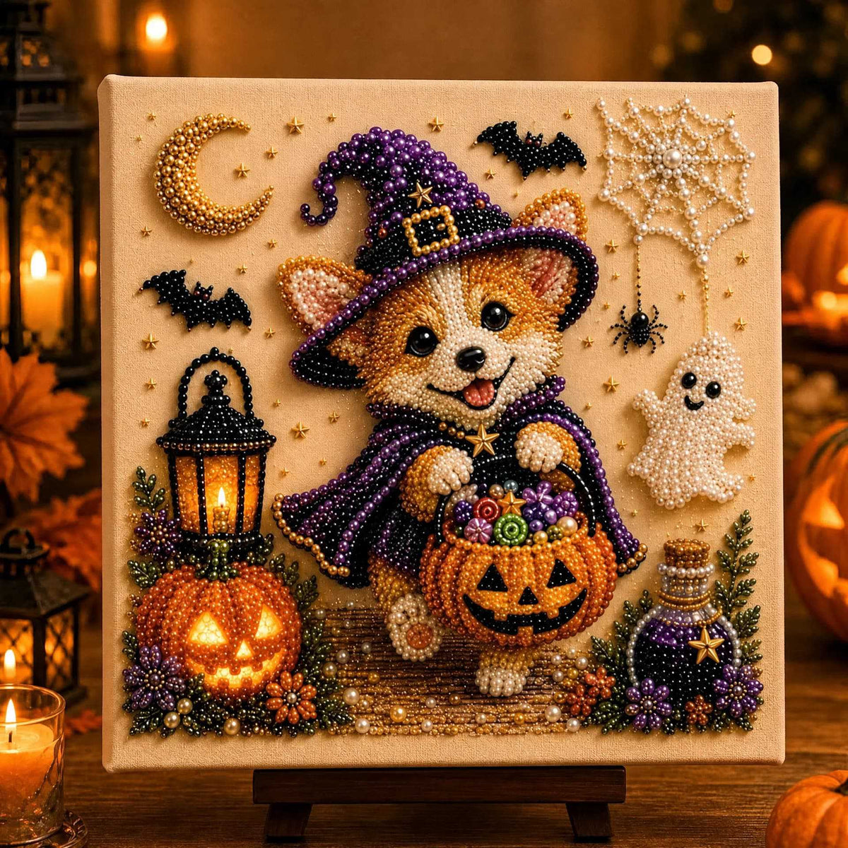 🎃 Halloween Pearl Painting Kit – Spooky Sparkle DIY Craft