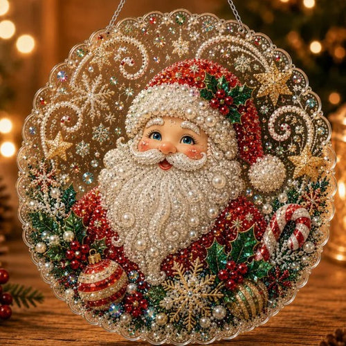 🎄5D Diamond Painting Ornament – Christmas Holiday Hanging Decoration