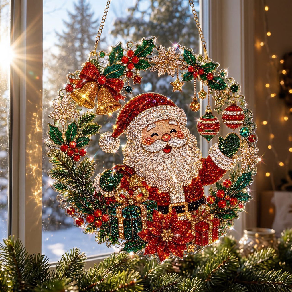 🎄 Christmas Diamond Art Hanging Ornament Kit – Sparkling DIY Holiday Decor & Meaningful Handmade Gift