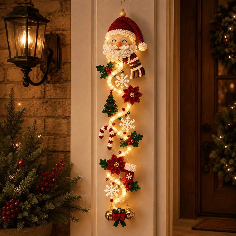 🔥 Special offer – 49% OFF 🎄 MerryCascade™ Glowing Christmas Door Hanger | 6 Designs ✨