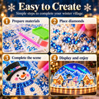 ❄️ DIY Winterwunderland mit Schmucksteinen & Perlendetails